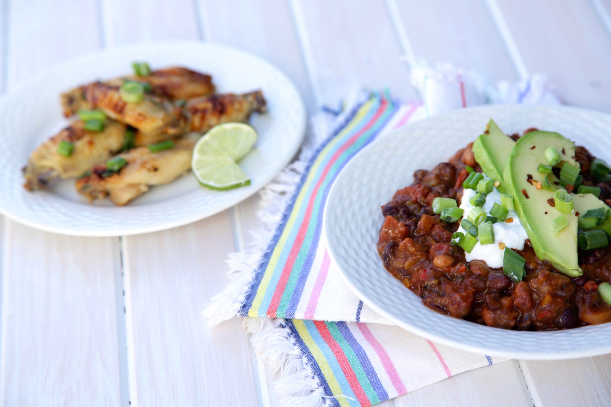Tequila Lime Chicken Wings & Vegetarian Chili | Rockwell